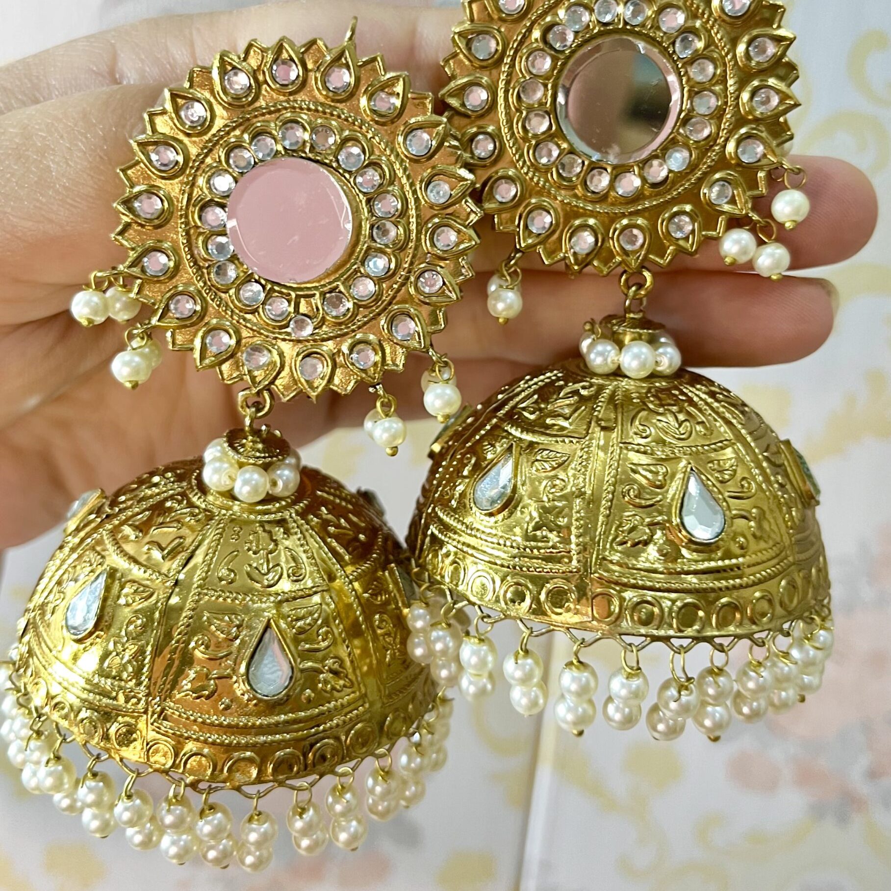 Oversized Jhumkas