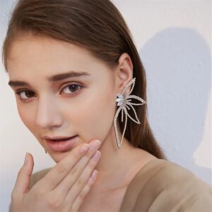 Alloy Flower Drop Earrings